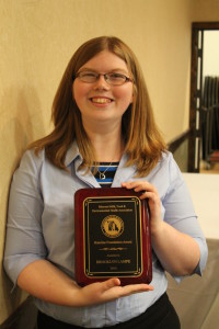 Brooklyn Lampe at the 2014 awards ceremony